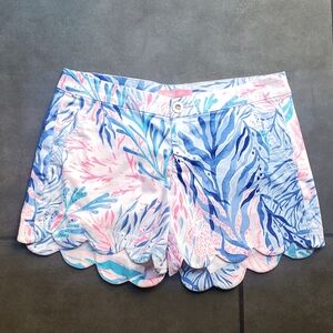 Lilly Pulitzer Scallop Coral Reef Shorts